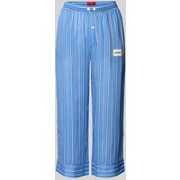 HUGO Relaxed Fit Pyjama-Hose aus reinem Lyocell Modell 'Kleo' in Blau, Größe L von HUGO