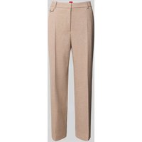 HUGO Relaxed Fit Stoffhose mit Viskose-Anteil Modell 'ENORE' in Sand, Größe 46 von HUGO