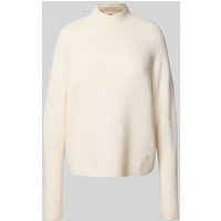 HUGO Relaxed Fit Strickpullover aus Woll-Mix mit Alpaka Modell 'SURPIO' in Offwhite, Größe S von HUGO