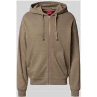 HUGO Relaxed Fit Sweatjacke aus reiner Baumwolle Modell 'DAPOZIP' in Mittelgrau, Größe L HUGO Relaxed Fit Sweatjacke aus reiner Baumwolle Modell 'DAPOZIP' in Mittelgrau, Größe L von HUGO