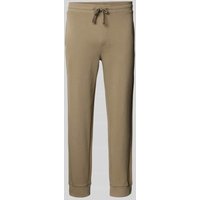HUGO Relaxed Fit Sweatpants mit Eingrifftaschen Modell 'Dayote' in Hellbraun, Größe XL von HUGO