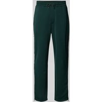 HUGO Relaxed Fit Sweatpants mit Reißverschluss-Detail Modell 'DOLOS' in Dunkelgruen, Größe XXL von HUGO