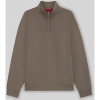 HUGO Relaxed Fit Sweatshirt aus Baumwolle Modell 'DURTY' in Mittelgrau, Größe XXL von HUGO