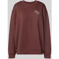 HUGO Relaxed Fit Sweatshirt aus reiner Baumwolle in Schoko, Größe M HUGO Relaxed Fit Sweatshirt aus reiner Baumwolle in Schoko, Größe M von HUGO