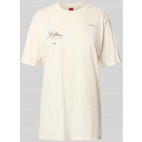 HUGO Relaxed Fit T-Shirt aus reiner Baumwolle in Offwhite, Größe XS HUGO Relaxed Fit T-Shirt aus reiner Baumwolle in Offwhite, Größe XS von HUGO