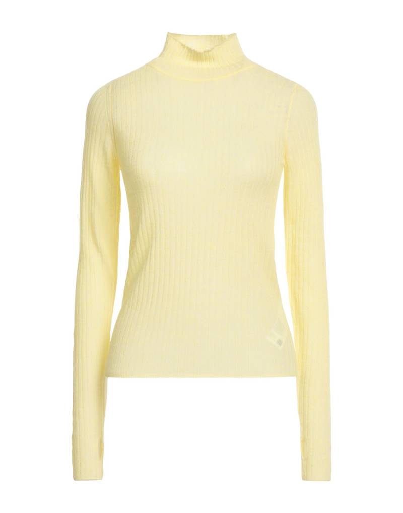 HUGO Rollkragenpullover Damen Pastellgelb von HUGO
