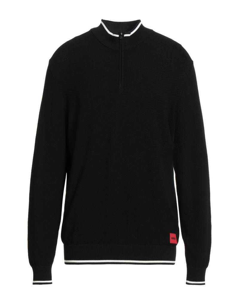 HUGO Rollkragenpullover Herren Schwarz von HUGO