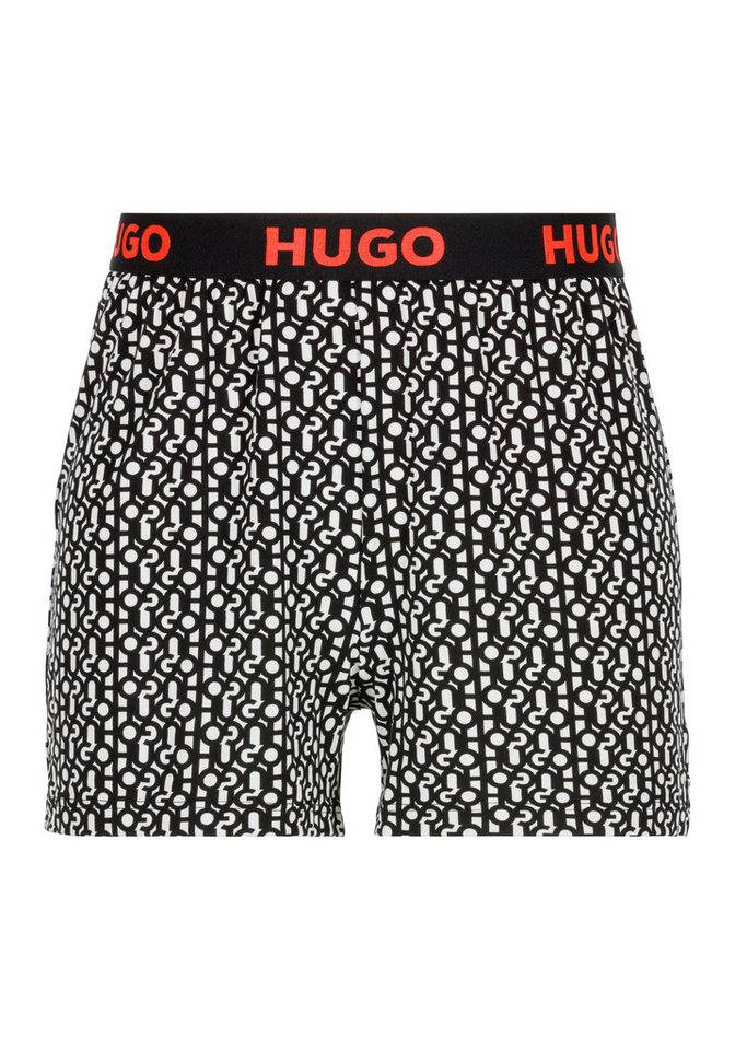 HUGO Shorts UNITE_SHORTS PRINTED mit elastischem Logo-Bund von HUGO