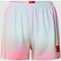 HUGO Shorts mit Farbverlauf Modell 'STARMY' in Pastell Gelb Melange, Größe XS von HUGO