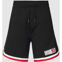 HUGO Shorts mit Label-Patch Modell 'Danopy' in Black, Größe L von HUGO
