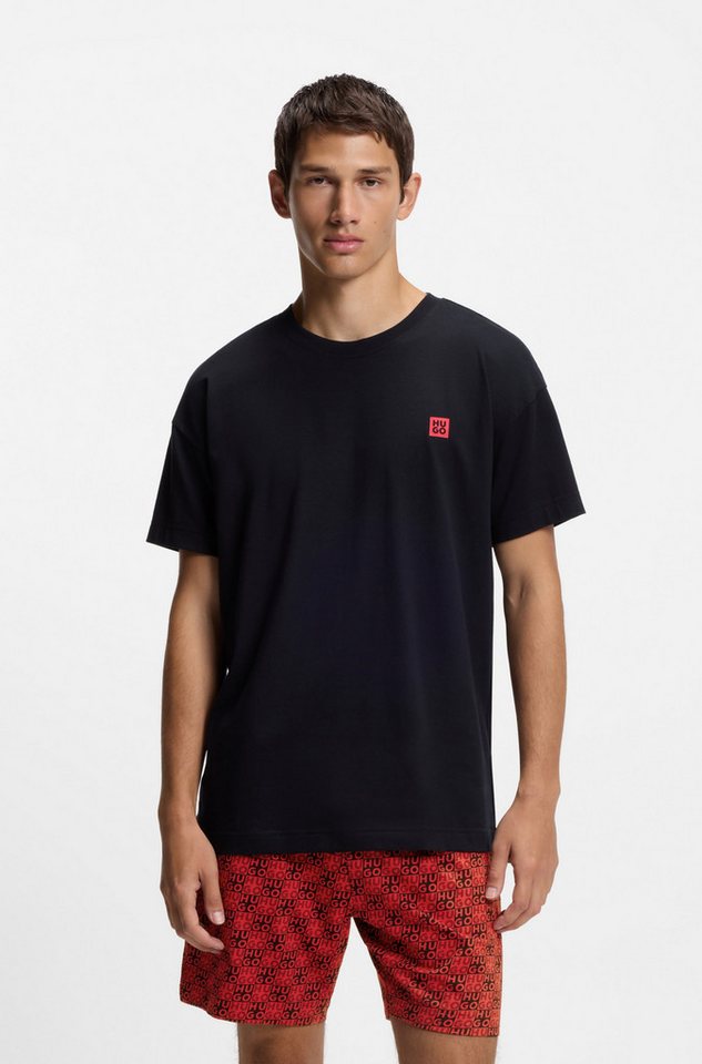 HUGO Shorty Aaron (Set, 2 tlg) aus Stretch-Baumwolle mit Stack-Logos, regular fit von HUGO