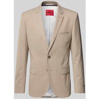 HUGO Slim Fit 2-Knopf-Sakko mit Reverskragen Modell 'Arti' in Beige, Größe 98 von HUGO