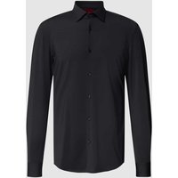 HUGO Slim Fit Business-Hemd Modell 'KENNO' in Black, Größe 39 von HUGO