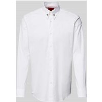 HUGO Slim Fit Business-Hemd mit Kentkragen Modell 'Vikko' in Weiss, Größe 41 von HUGO