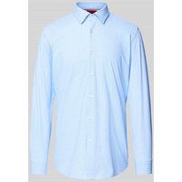 HUGO Slim Fit Business-Hemd mit Knopfleiste Modell 'Kenno' in Bleu, Größe 42 von HUGO