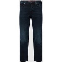 HUGO Slim Fit Jeans mit Label-Details Modell 'HUGO' in Marine, Größe 36/34 von HUGO