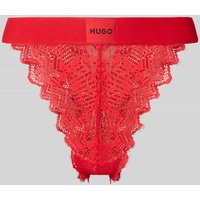 HUGO Slip aus Spitze Modell 'RED LABEL LACE' in Rot, Größe XL von HUGO