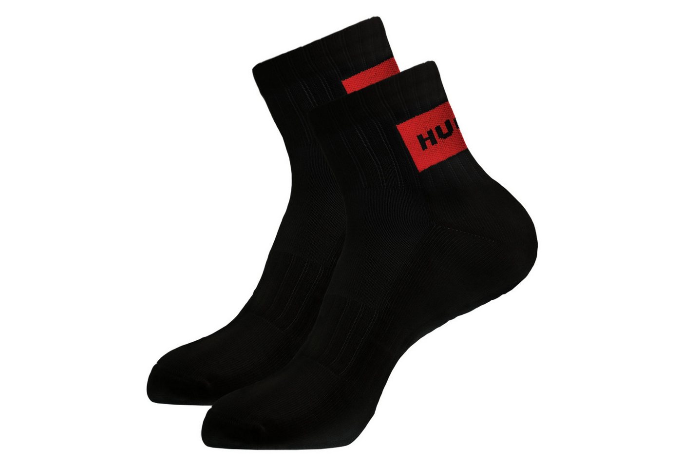HUGO Sneakersocken 3P SH Rib Label CC (3-Paar) mit Logo-Label von HUGO