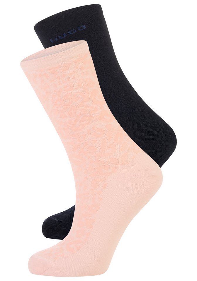 HUGO Socken LEO LOGO (Packung, 2-Paar) mit HUGO-Schriftzug von HUGO