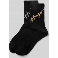 HUGO Socken im 2er-Pack Modell 'GIFTLUREX' in Black, Größe 35-38 von HUGO