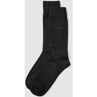 HUGO Socken mit Label-Detail im 2er-Pack in Dunkelgrau Melange, Größe 39-42 HUGO Socken mit Label-Detail im 2er-Pack in Dunkelgrau Melange, Größe 39-42 von HUGO