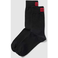 HUGO Socken mit Label-Detail im 2er-Pack in Black, Größe 39-42 von HUGO