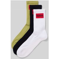 HUGO Socken mit Label-Detail im 3er-Pack in Grass, Größe 39-42 von HUGO