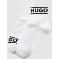 HUGO Socken mit Label-Print im 2er-Pack in Weiss, Größe 35-38 von HUGO