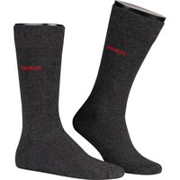 HUGO Herren Socken grau Baumwolle unifarben von HUGO