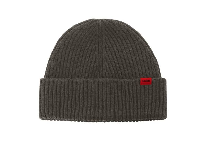 HUGO Strickmütze Xola mit Logofähnchen von HUGO