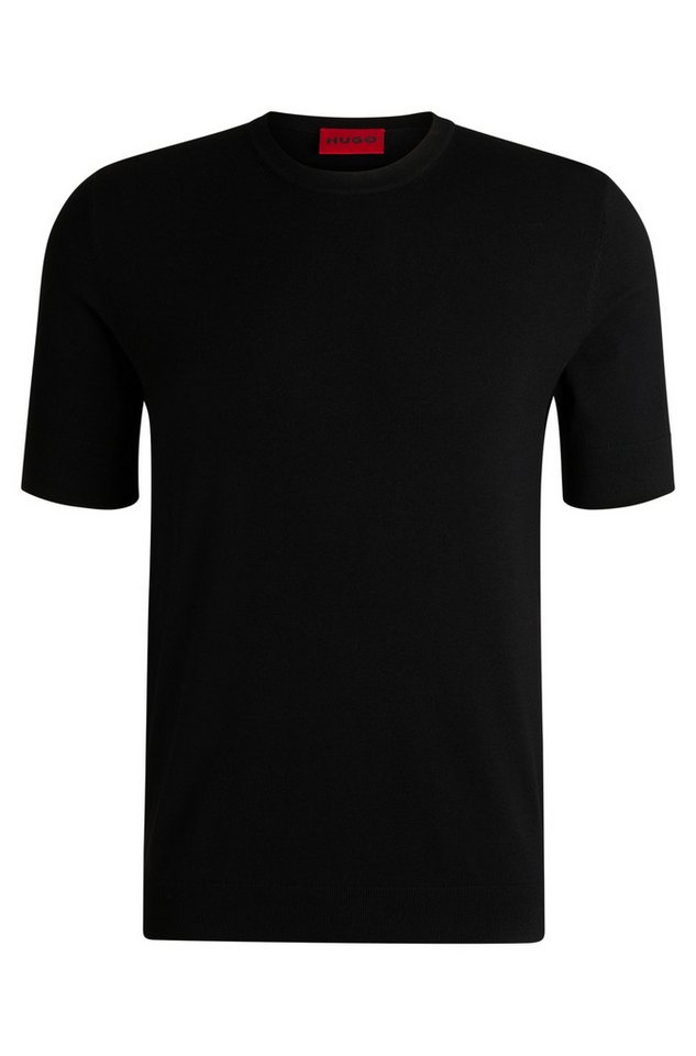 HUGO Strickpullover Basic T-Shirt San Carl - Slim Fit von HUGO
