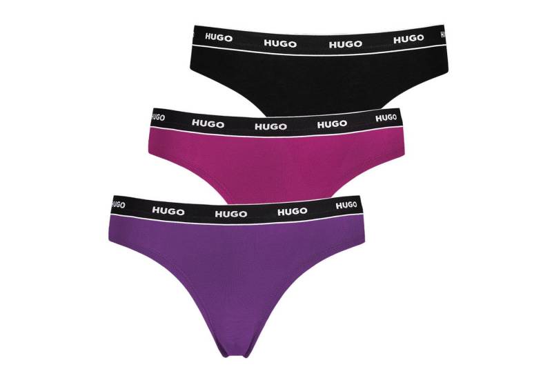 HUGO String Cotton Stretch (3-St) mit Logobund von HUGO