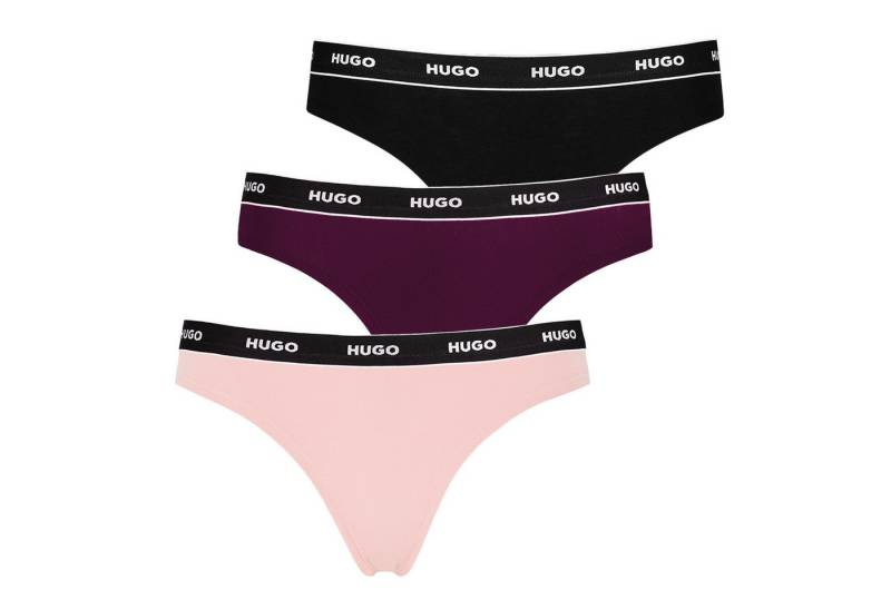 HUGO String Cotton Stretch (3-St) mit Logobund von HUGO