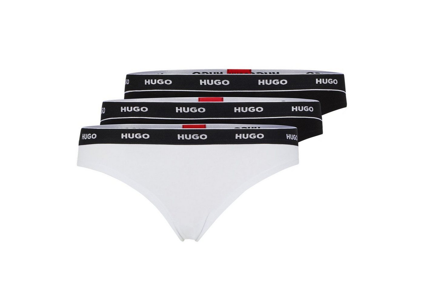 HUGO String Damen Strings, 3er Pack - Thong-Stripe von HUGO