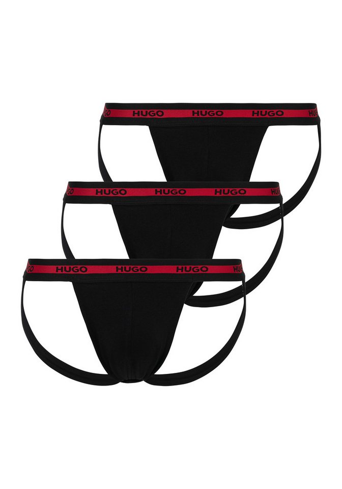 HUGO String JOCKSTR TRIPL PLANET (Packung, 3-St) mit Hugo-Logomuster von HUGO