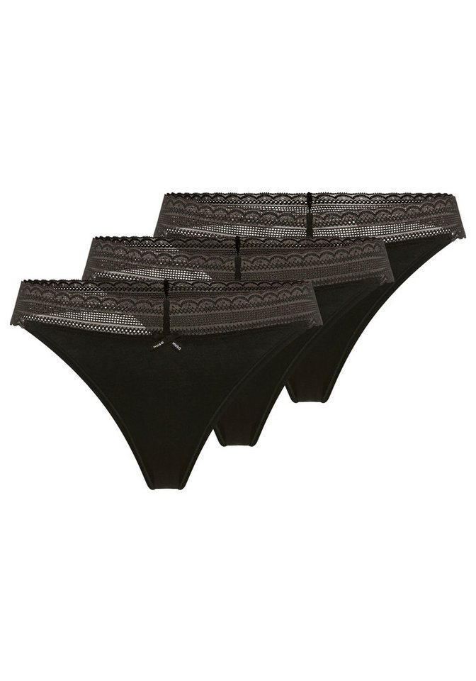 HUGO String Lace (Packung, 3-St) mit Spitzeneinsatz von HUGO