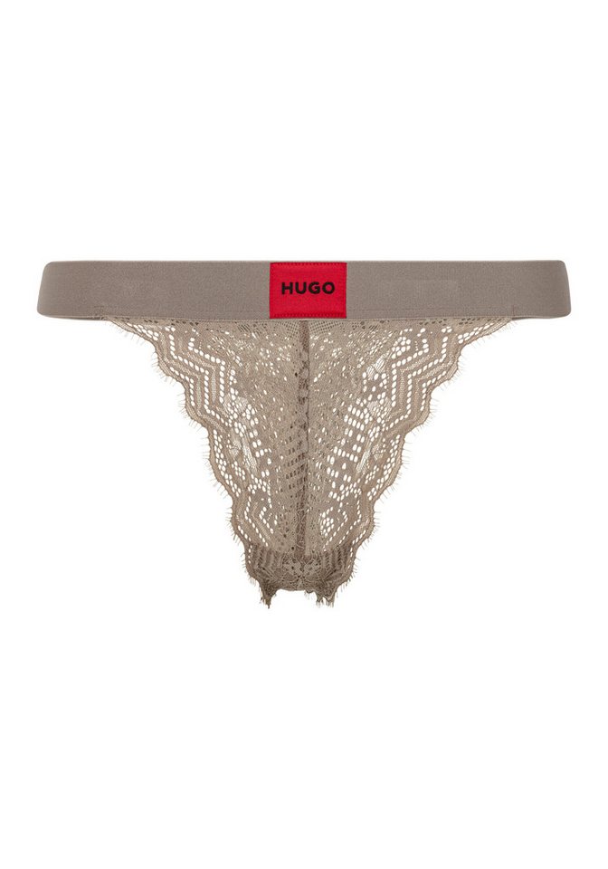 HUGO String STRING RL LACE mit Logoschriftzug auf dem Bund von HUGO