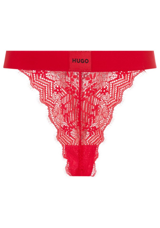 HUGO String STRING RL LACE mit Logoschriftzug auf dem Bund von HUGO