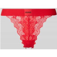 HUGO String aus femininer Spitze Modell 'STRING RL LACE' in Rot, Größe XS von HUGO