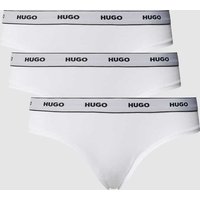 HUGO String mit Logo-Bund im 3er-Pack in Weiss, Größe XL von HUGO