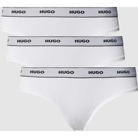 HUGO String mit Logo-Bund im 3er-Pack in Weiss, Größe XXL von HUGO