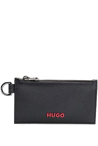 HUGO Subway 3.0_Card Zip Herren Coin Case, Black1 von HUGO