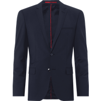 HUGO Super Slim Fit Anzugsakko aus Schurwoll-Mix Modell 'ARTIM204X' in Marine, Größe 102 von HUGO