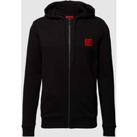 HUGO Sweatjacke aus Baumwolle Modell 'Daple212' in Black, Größe XXL von HUGO