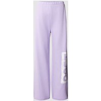 HUGO Sweatpants mit Label-Detail Modell 'NASUEDE' in Flieder, Größe XS von HUGO