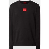 HUGO Sweatshirt aus Baumwolle Modell ' Diragol' in Black, Größe L von HUGO