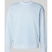 HUGO Sweatshirt mit Label-Print Modell 'Dapocrew' in Sky, Größe XXL von HUGO