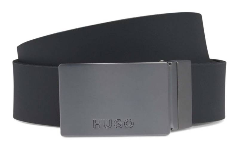 HUGO Synthetikgürtel Giffin-Gm Gb35 Leather Belt aus echtem Rindsleder von HUGO