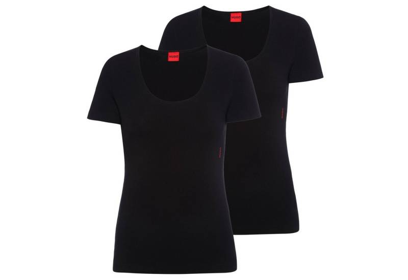HUGO T-Shirt Damen T-Shirt 2er Pack Baumwollmischung T-Shirt RN (Packung, 2er Pack) von HUGO