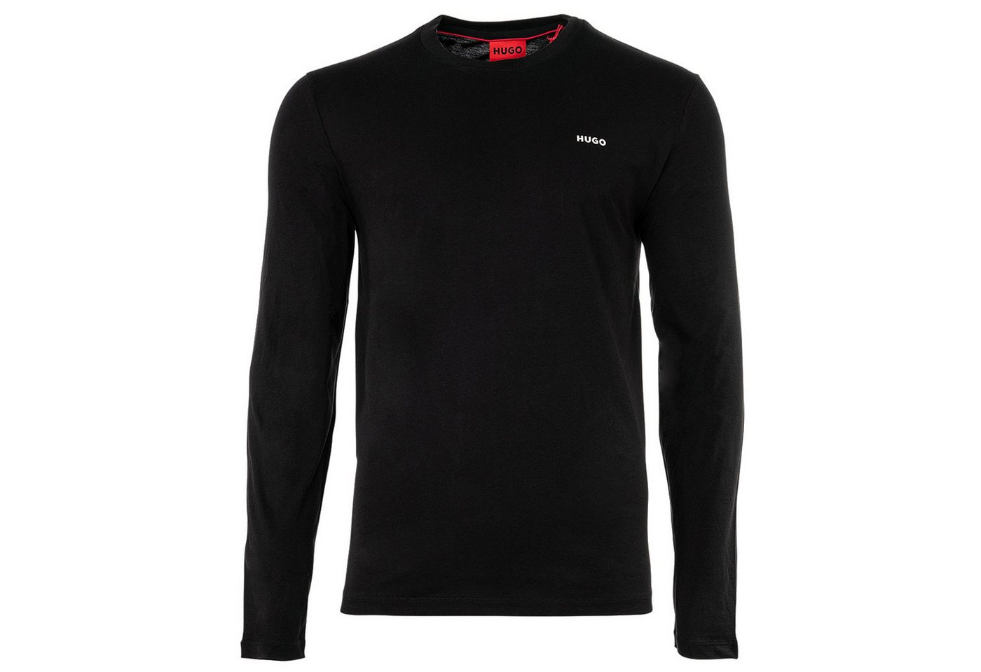 HUGO T-Shirt Herren Longsleeve 1er Pack Baumwolle DEROL222 (Packung, 1er Pack) von HUGO